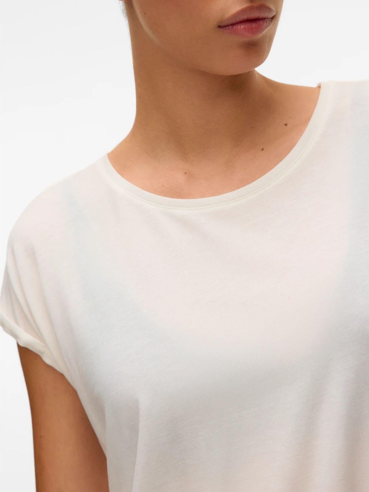 Vero Moda T-Shirt Donna Ava Bianca 10284468 Snow White VERO MODA