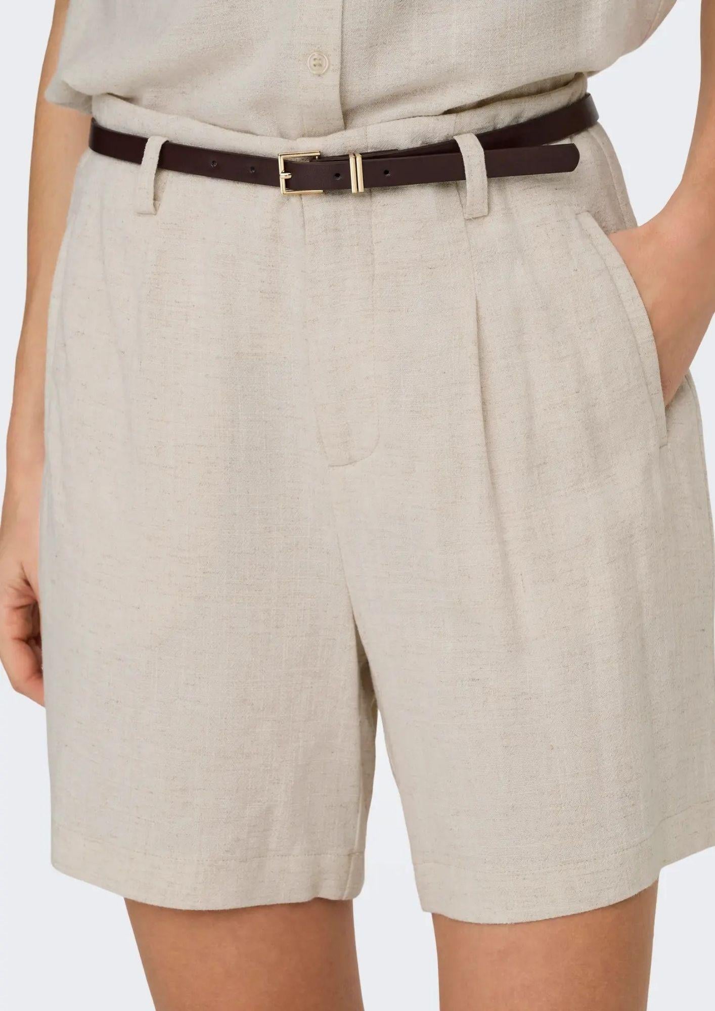 Only Shorts Donna Siesta Grigio Luna 15367413 Moonbeam ONLY
