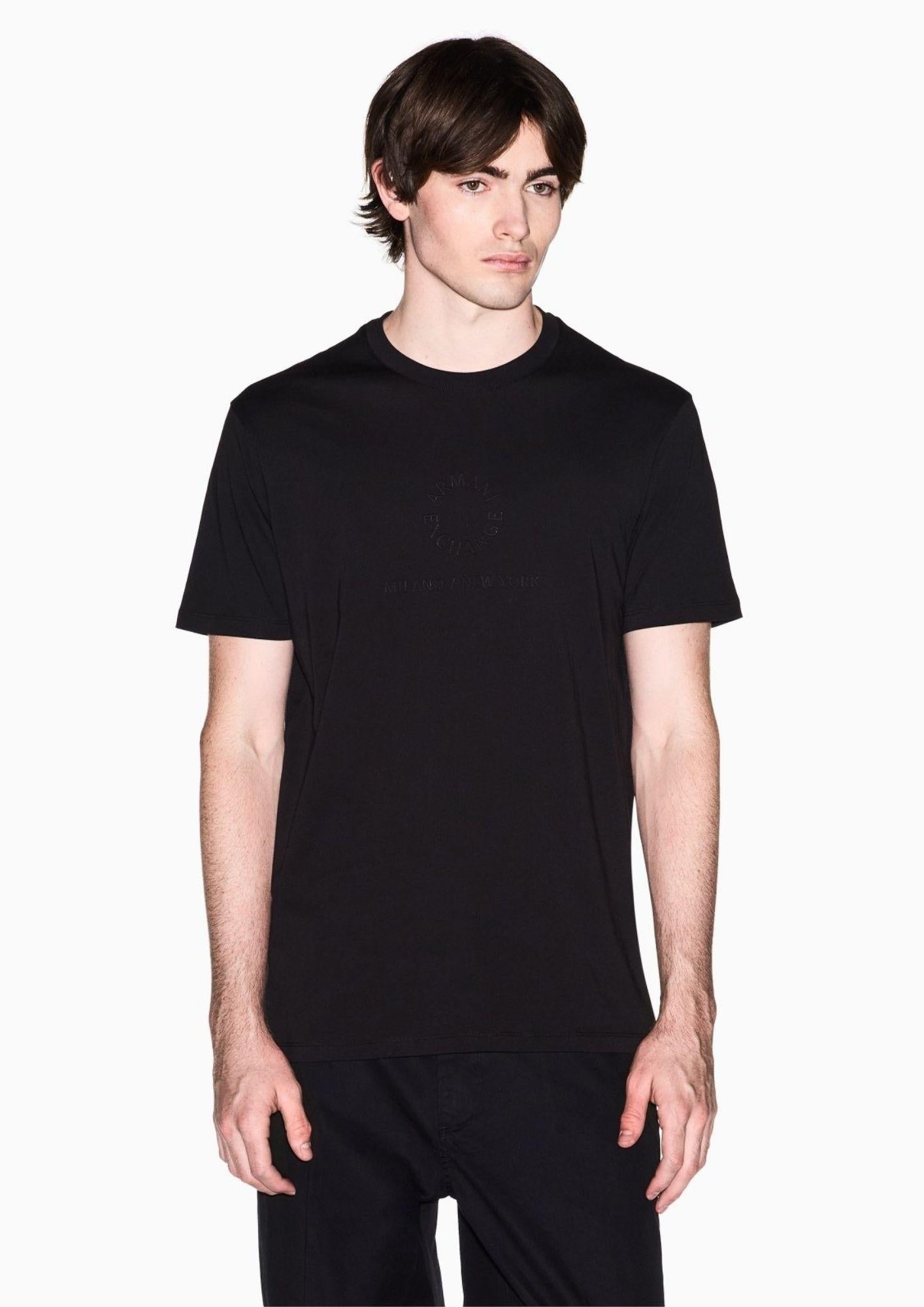 Armani Exchange T-Shirt Uomo Nera XM002450 AF10356 UC001 ARMANI EXCHANGE