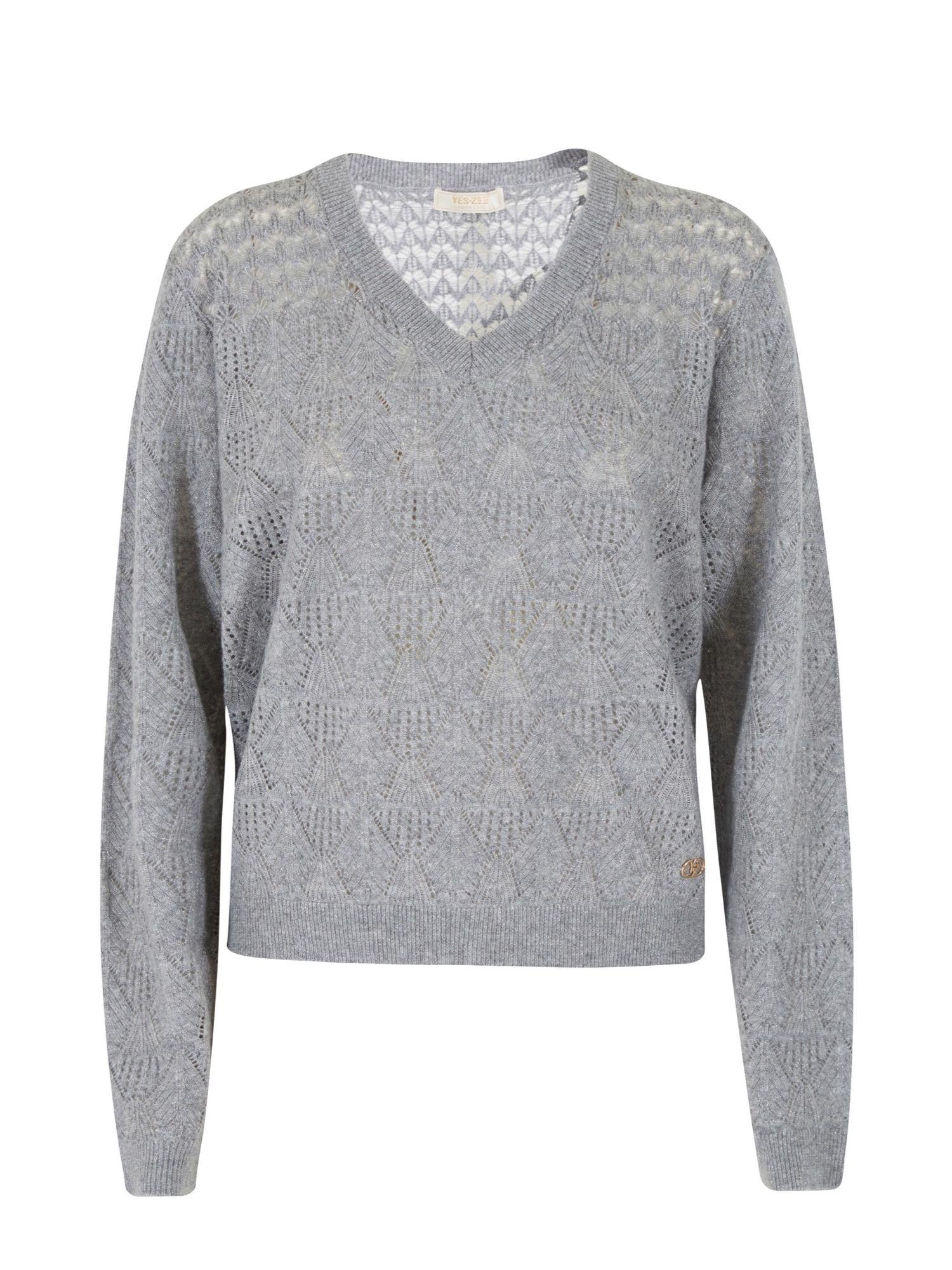 Yes Zee Maglia Donna Grigia M019 IQ00 0809 YES ZEE