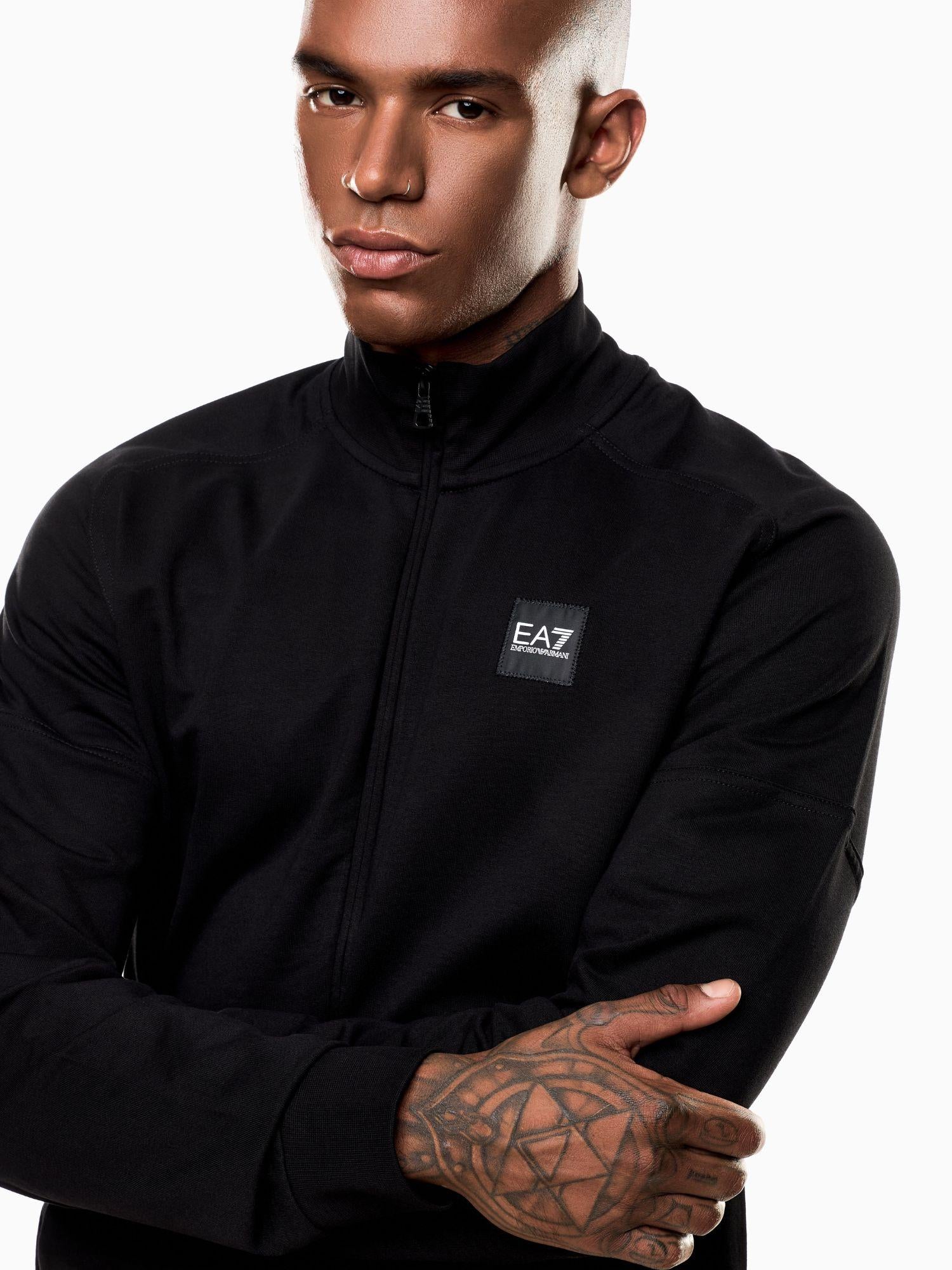 EA7 Emporio Armani Tuta Visibility in cotone Uomo Nero 7M000907 AF13512 MC317 EA7 EMPORIO ARMANI