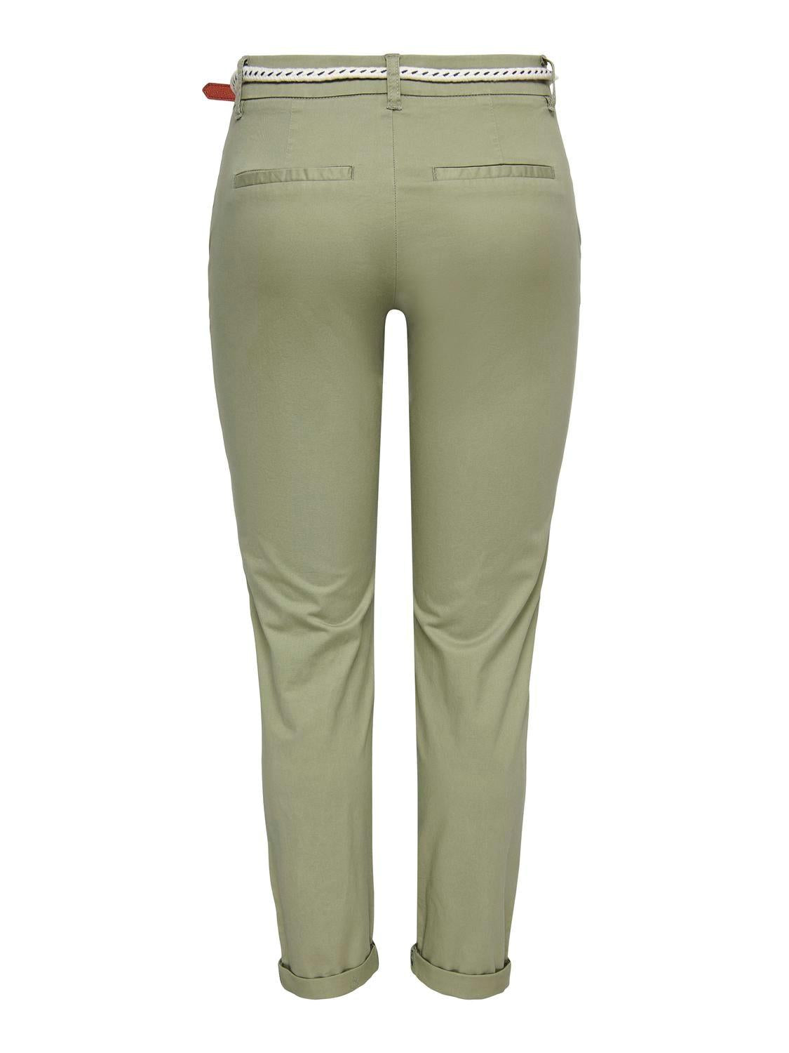 Only Pantalone Donna Biana Verde Oliva 15218519 Smokey Olive ONLY