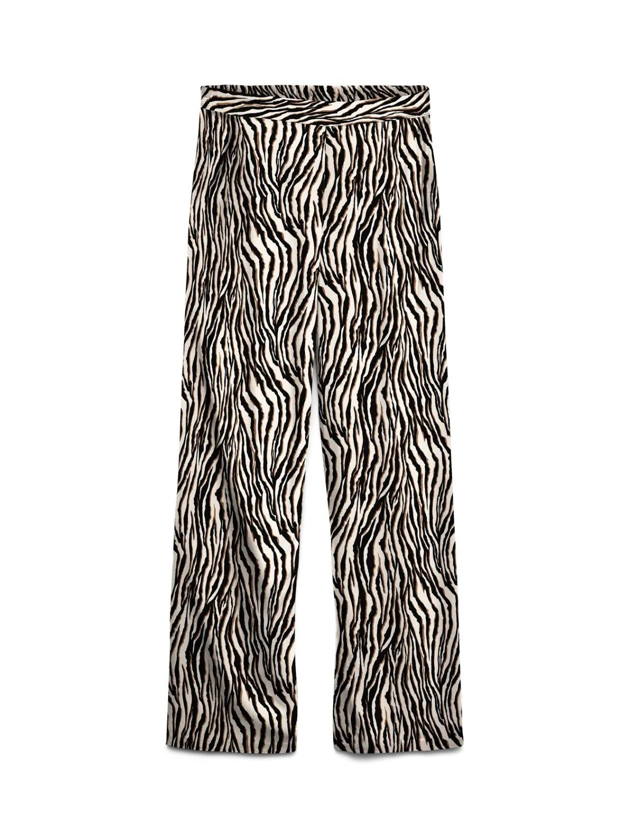 Vero Moda Pantalone Donna Easy Bianco Avena Animalier 10297357 Oatmeal Dolly VERO MODA