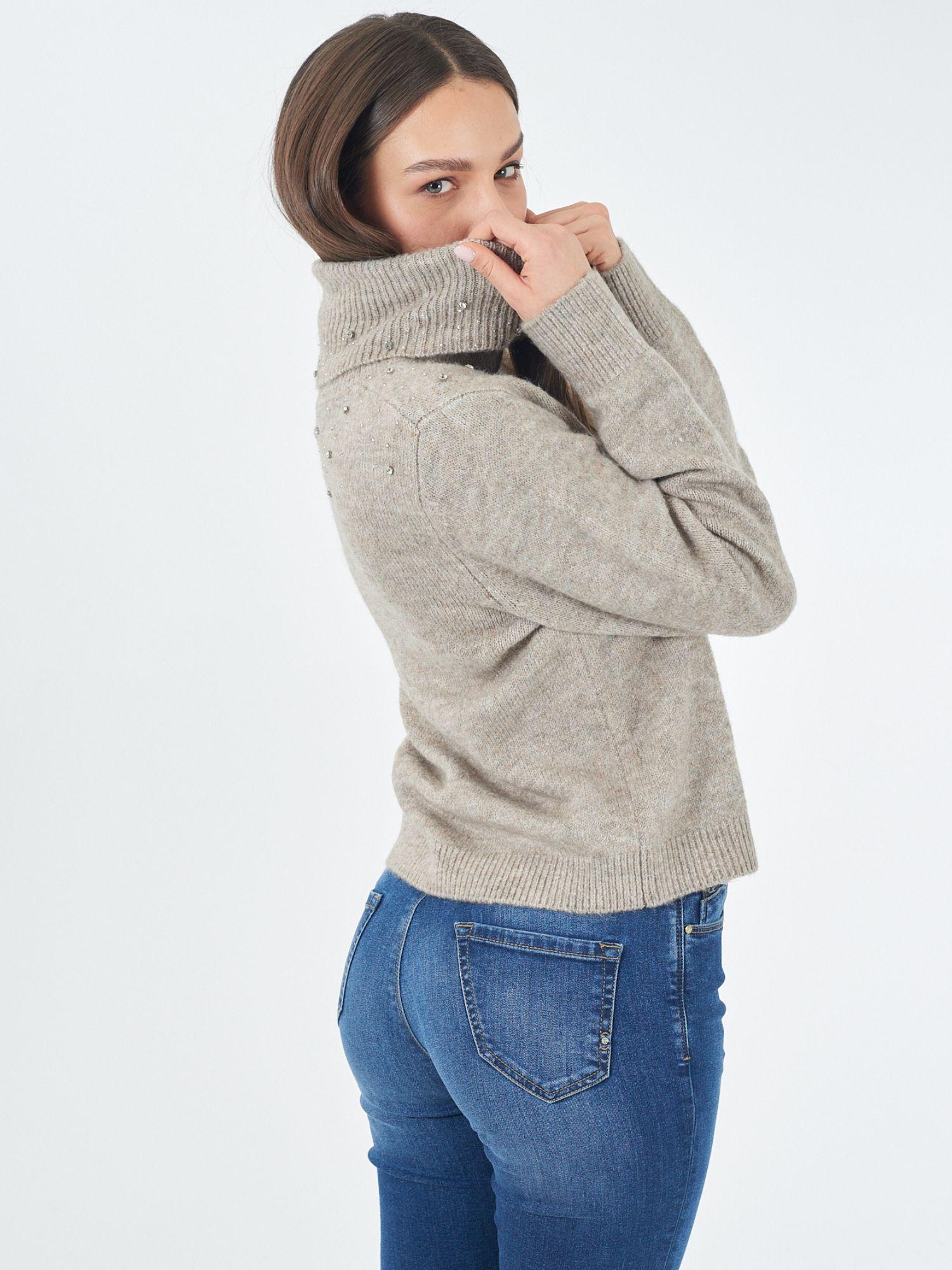 Yes Zee Maglia Donna Tortora M083 JZ00 0212 YES ZEE