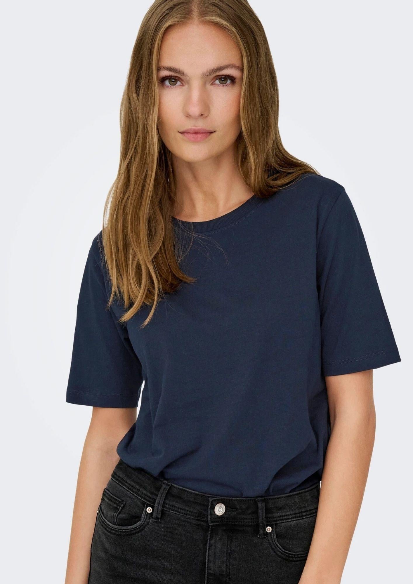 Jacqueline De Yong T-Shirt Donna Rex Blu Sky Captain 15344612 Sky Captain JACQUELINE DE YONG