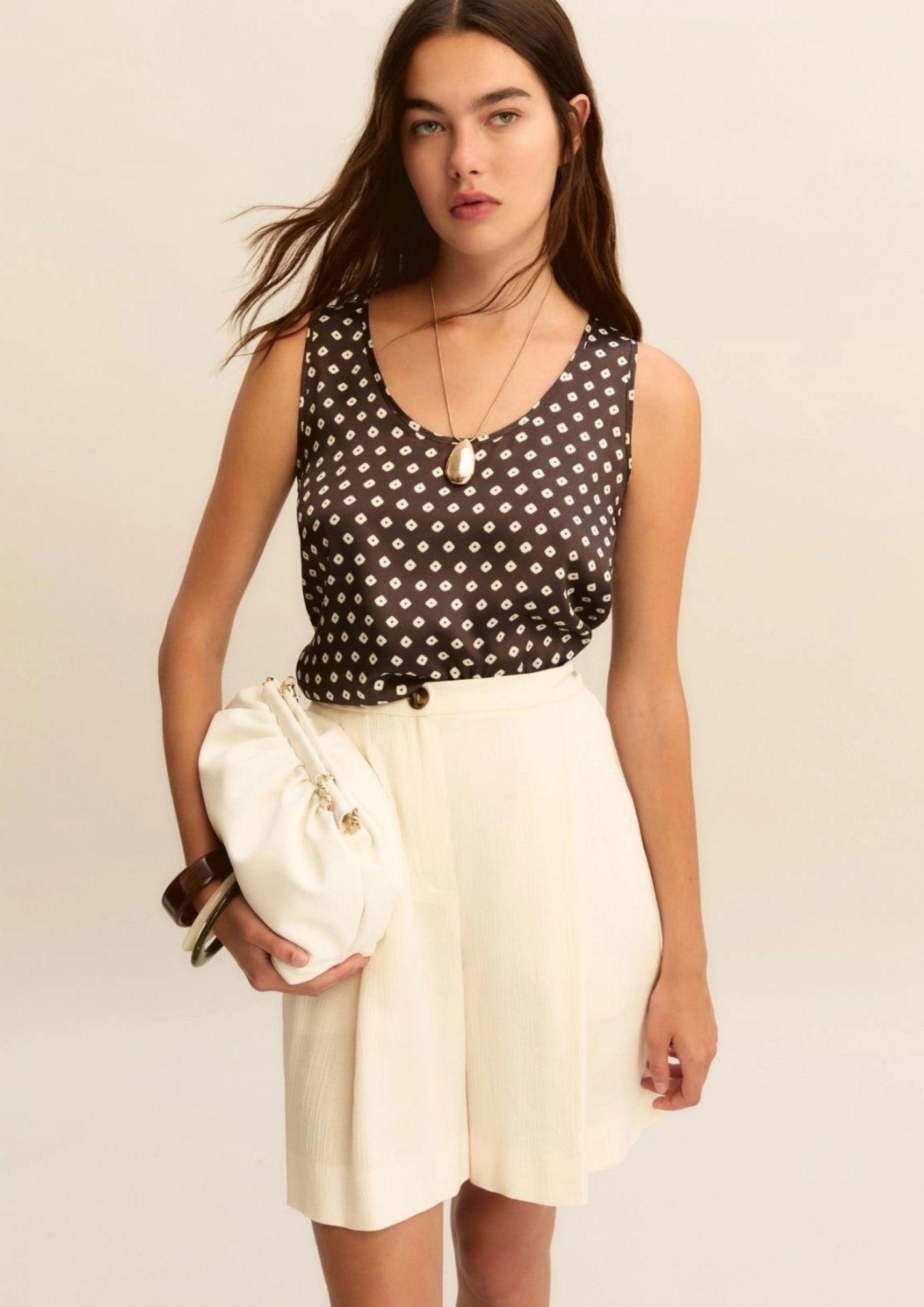 Emme Marella Bermuda Donna Emmlamine Bianco Lana 2615141021200 001 EMME MARELLA