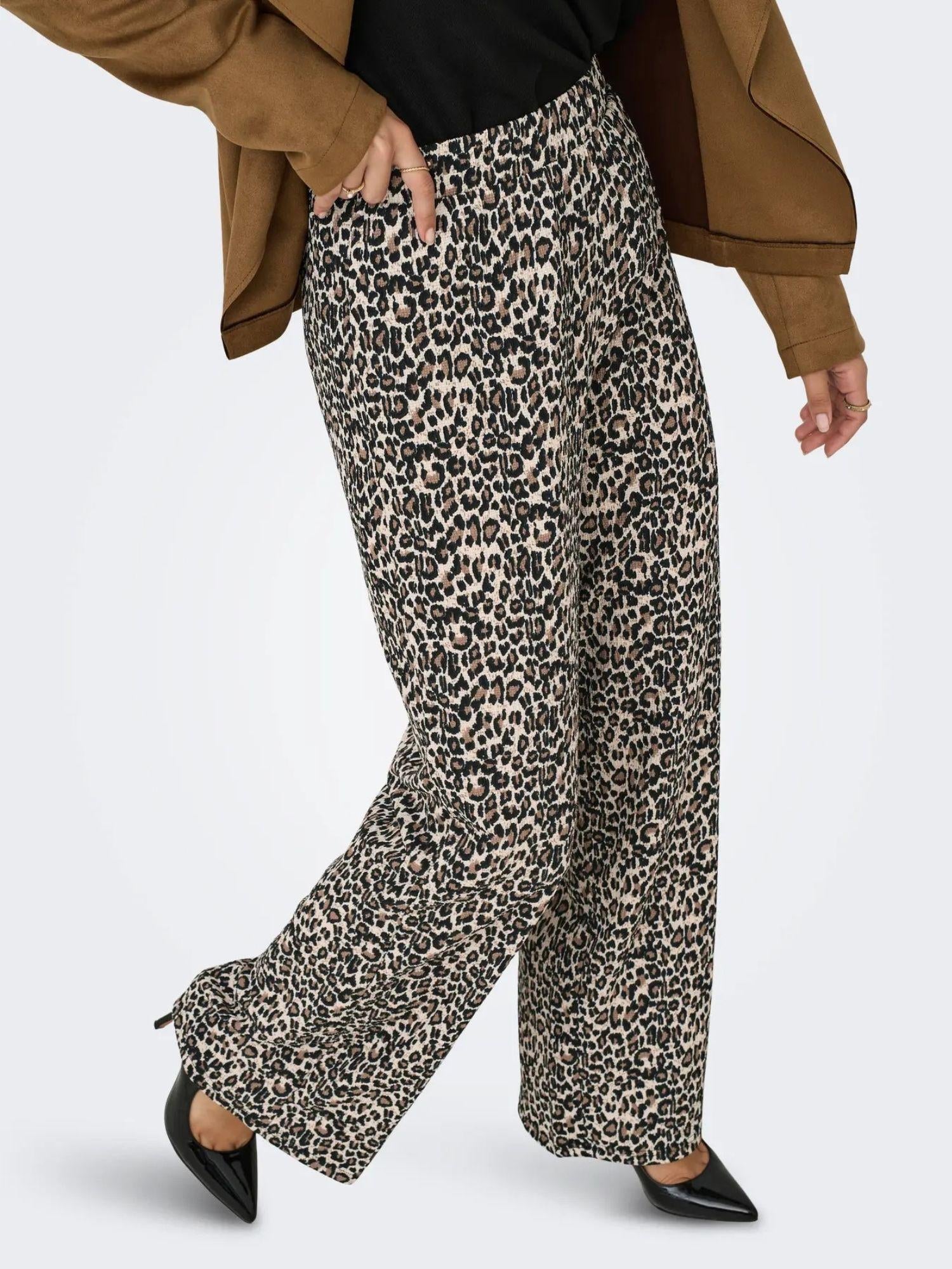 JACQUELINE DE YONG Jacqueline De Yong JDYDEBBIE Pantaloni Wide Fit Donna Birch LEO Pantalone