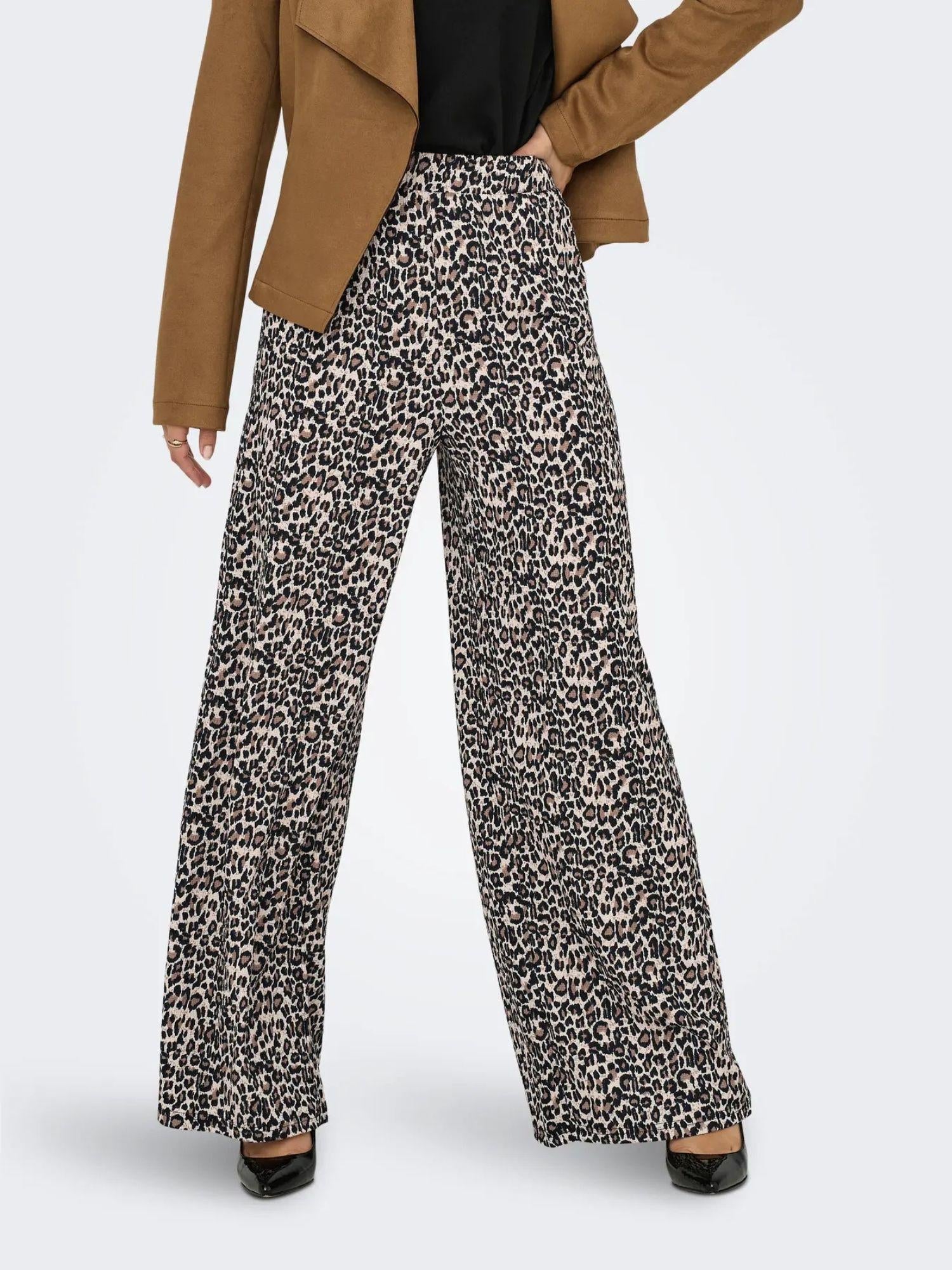 JACQUELINE DE YONG Jacqueline De Yong JDYDEBBIE Pantaloni Wide Fit Donna Birch LEO Pantalone