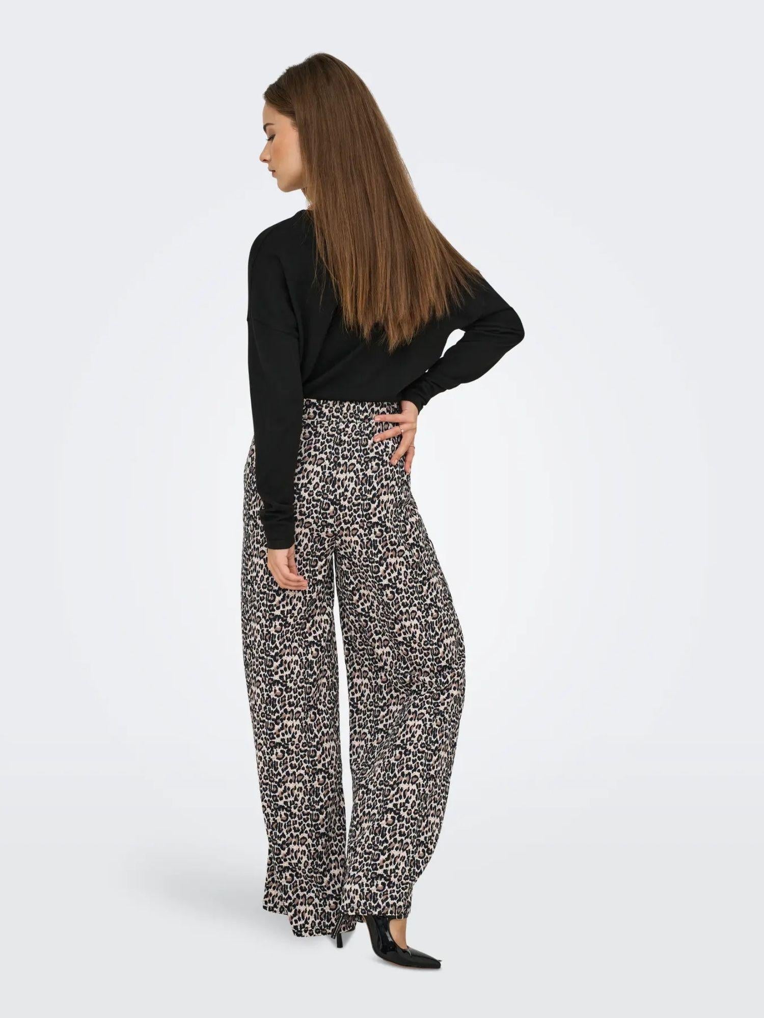 JACQUELINE DE YONG Jacqueline De Yong JDYDEBBIE Pantaloni Wide Fit Donna Birch LEO Pantalone