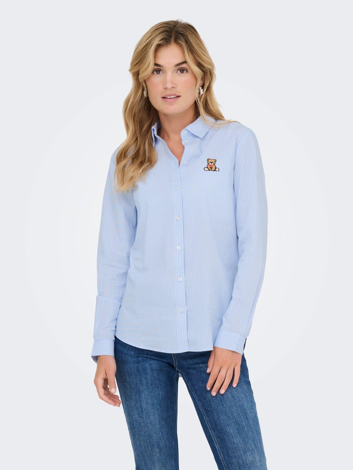 JACQUELINE DE YONG Jacqueline De Yong JDYMIO Camicia Donna Cashmere Blue Camicia