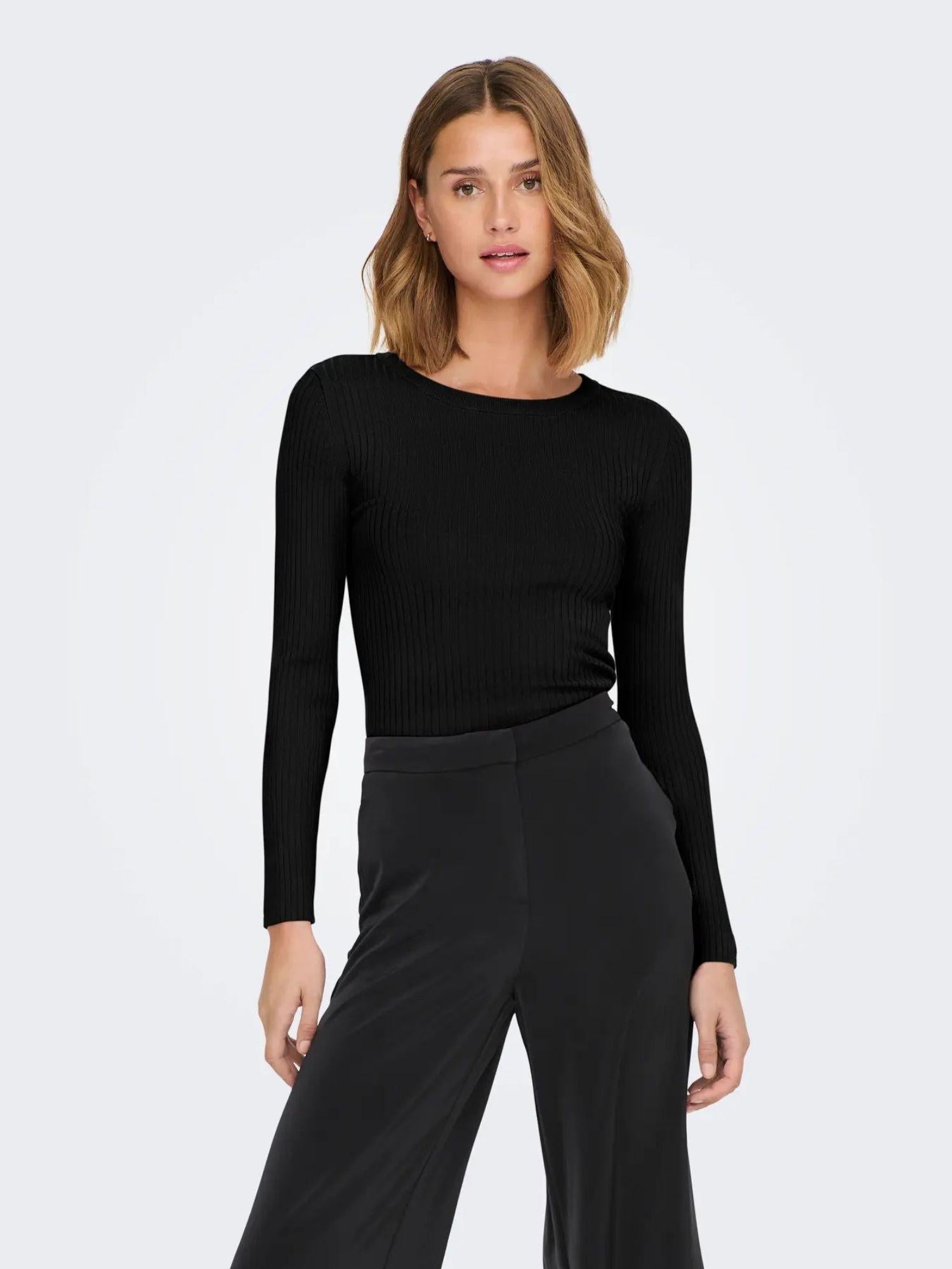 JACQUELINE DE YONG Jacqueline De Yong JDYPLUM Pullover Donna Nero Pullover