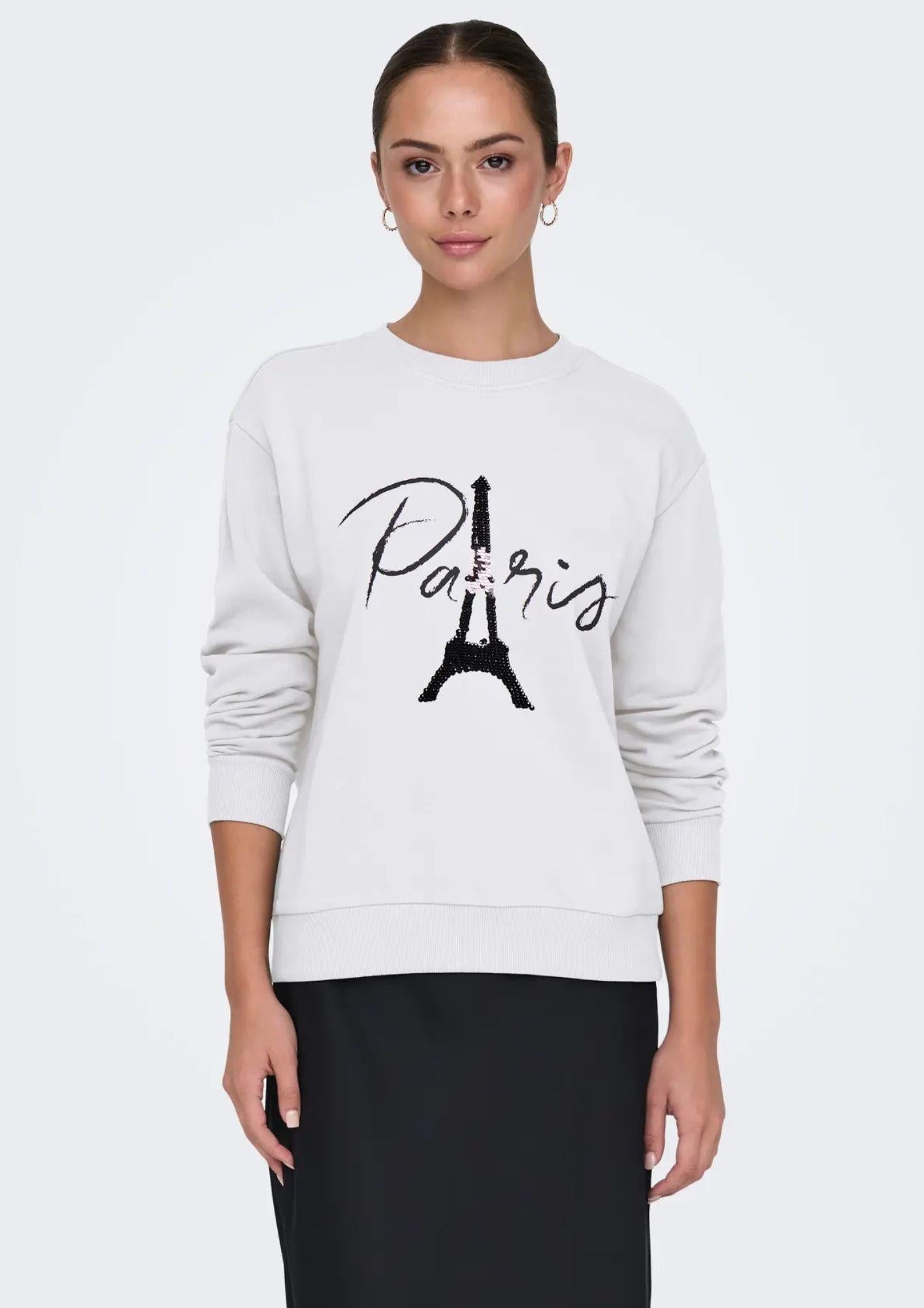 JACQUELINE DE YONG Jaqueline De Yong Felpa Donna Paris Bianca Felpa