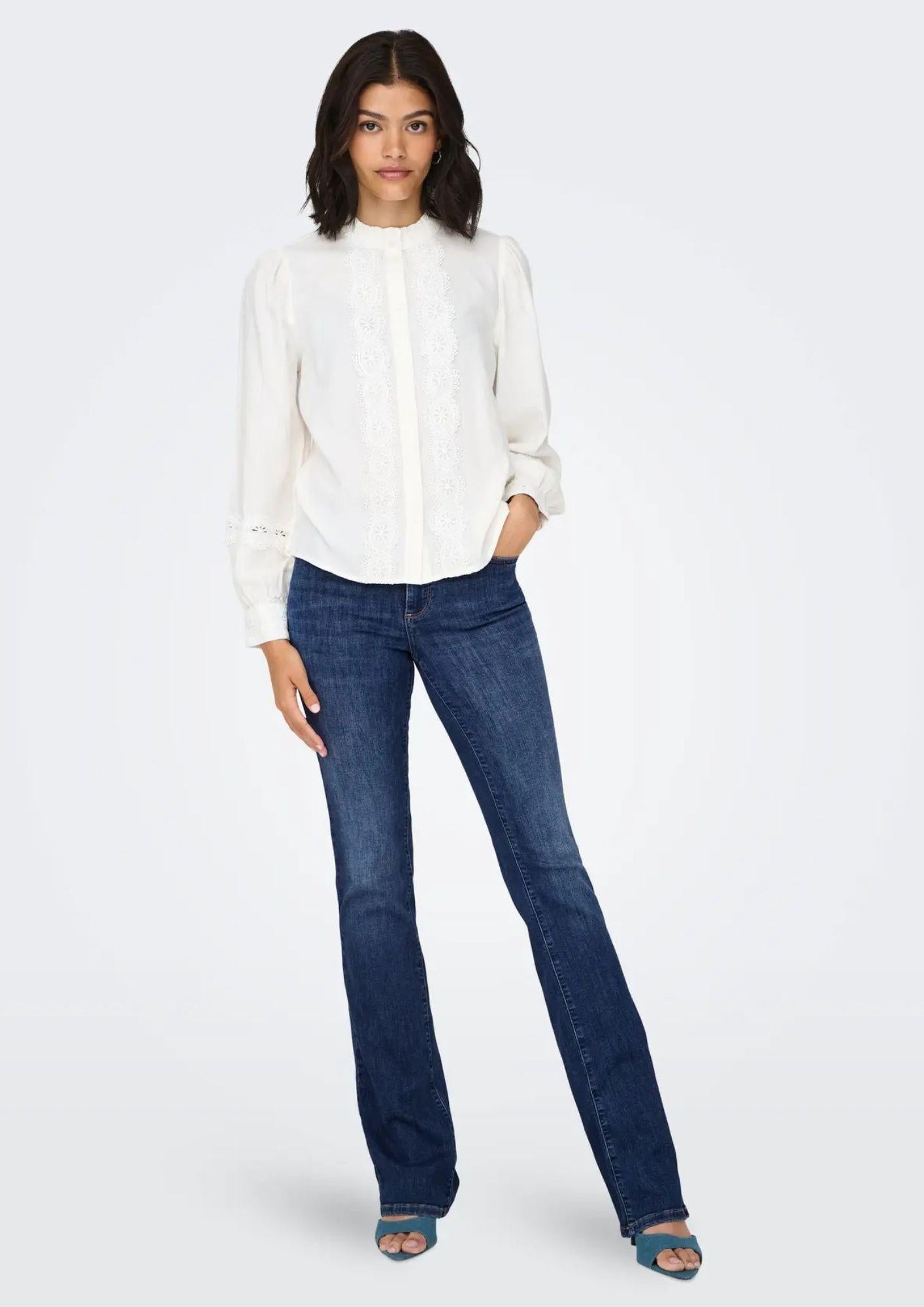 ONLY Jeans Donna Only Onlann Blu Denim Scuro<BR/> Jeans