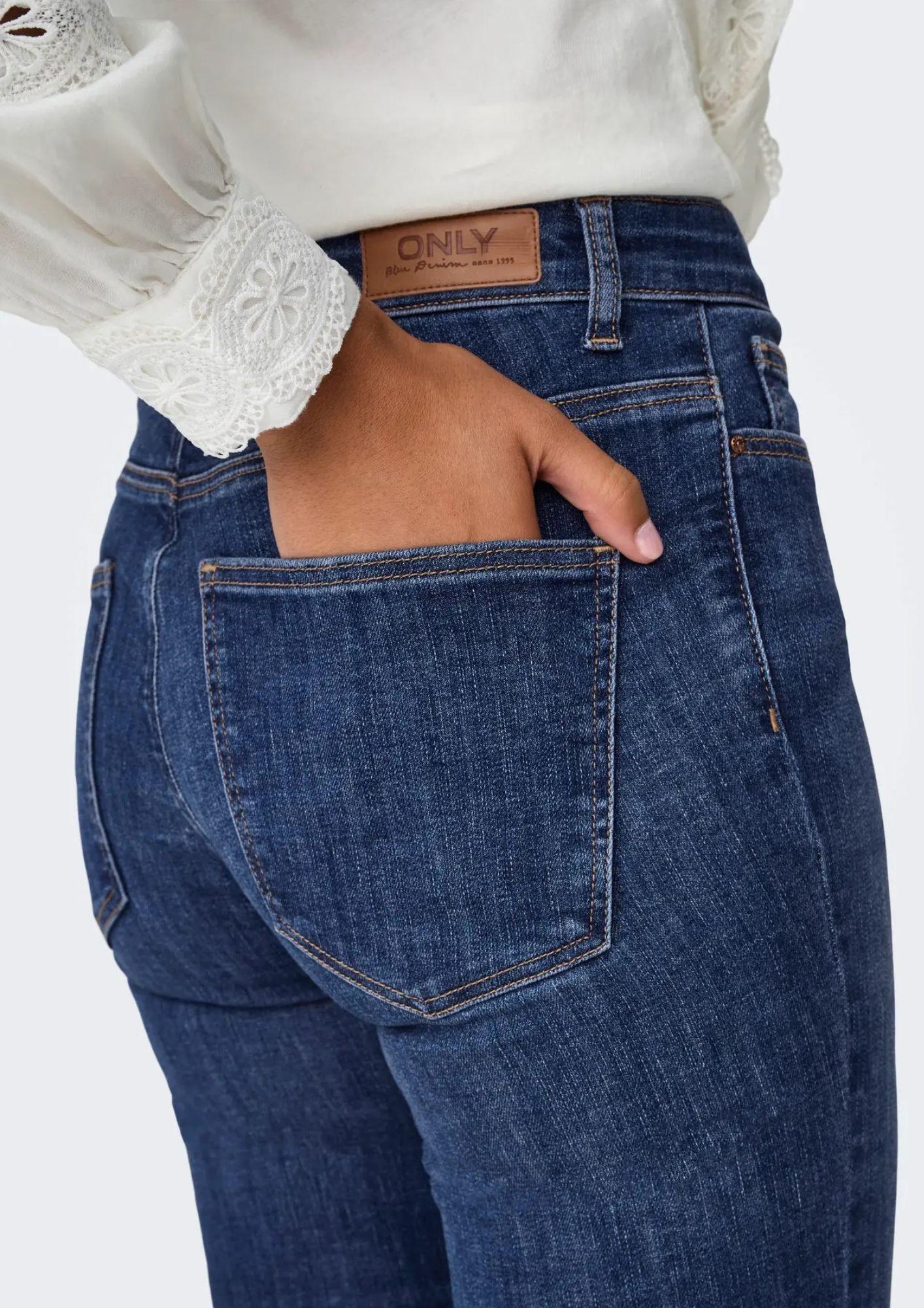 ONLY Jeans Donna Only Onlann Blu Denim Scuro<BR/> Jeans