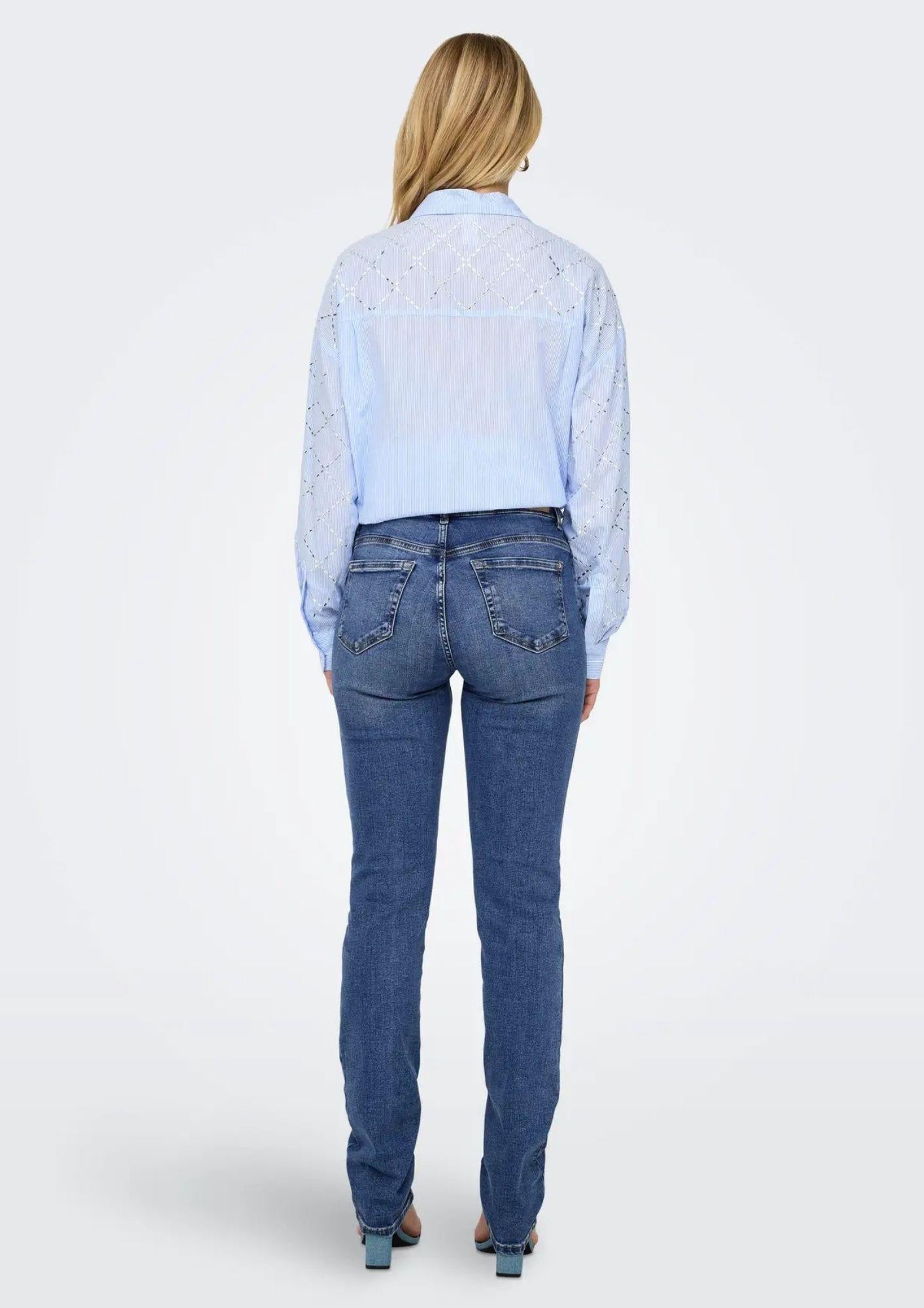 ONLY Jeans Donna Only Onlsui Blu Denim Medio Jeans