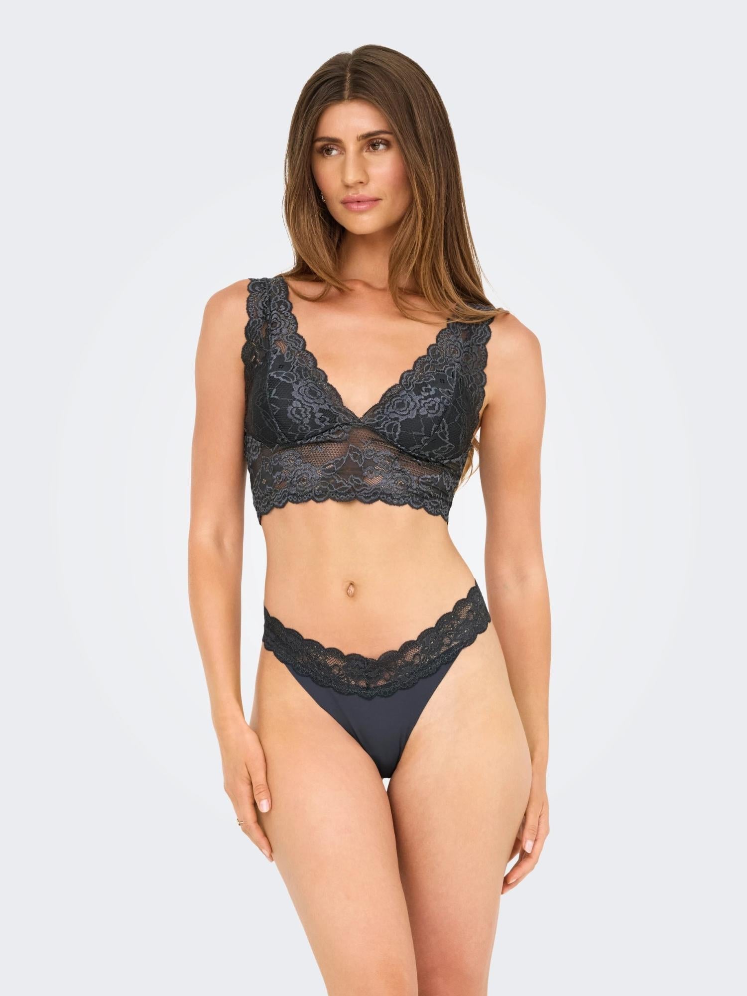 ONLY Only ONLCHLOE Reggiseno Donna Blu Periscope Top