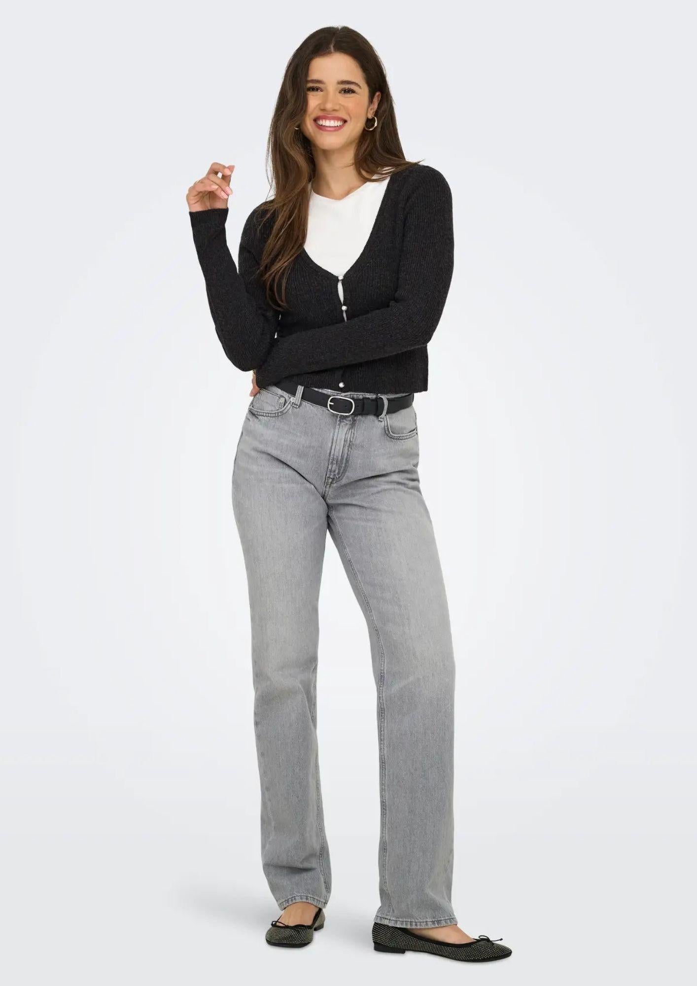 ONLY Pullover Donna Only Rica Grigio scuro Pullover