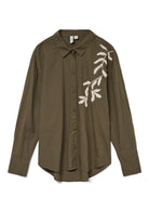 VERO MODA 10333342Grape Leaf Birch emb. detail Camicia