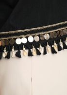 15211681Black tape gold sequins - Santangelo