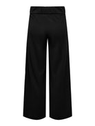 Jacqueline De Yong Pantaloni A Gamba Larga Donna Geggo Wide Leg Fit Nero 15208430 Black BLACK BUTTONS JACQUELINE DE YONG 