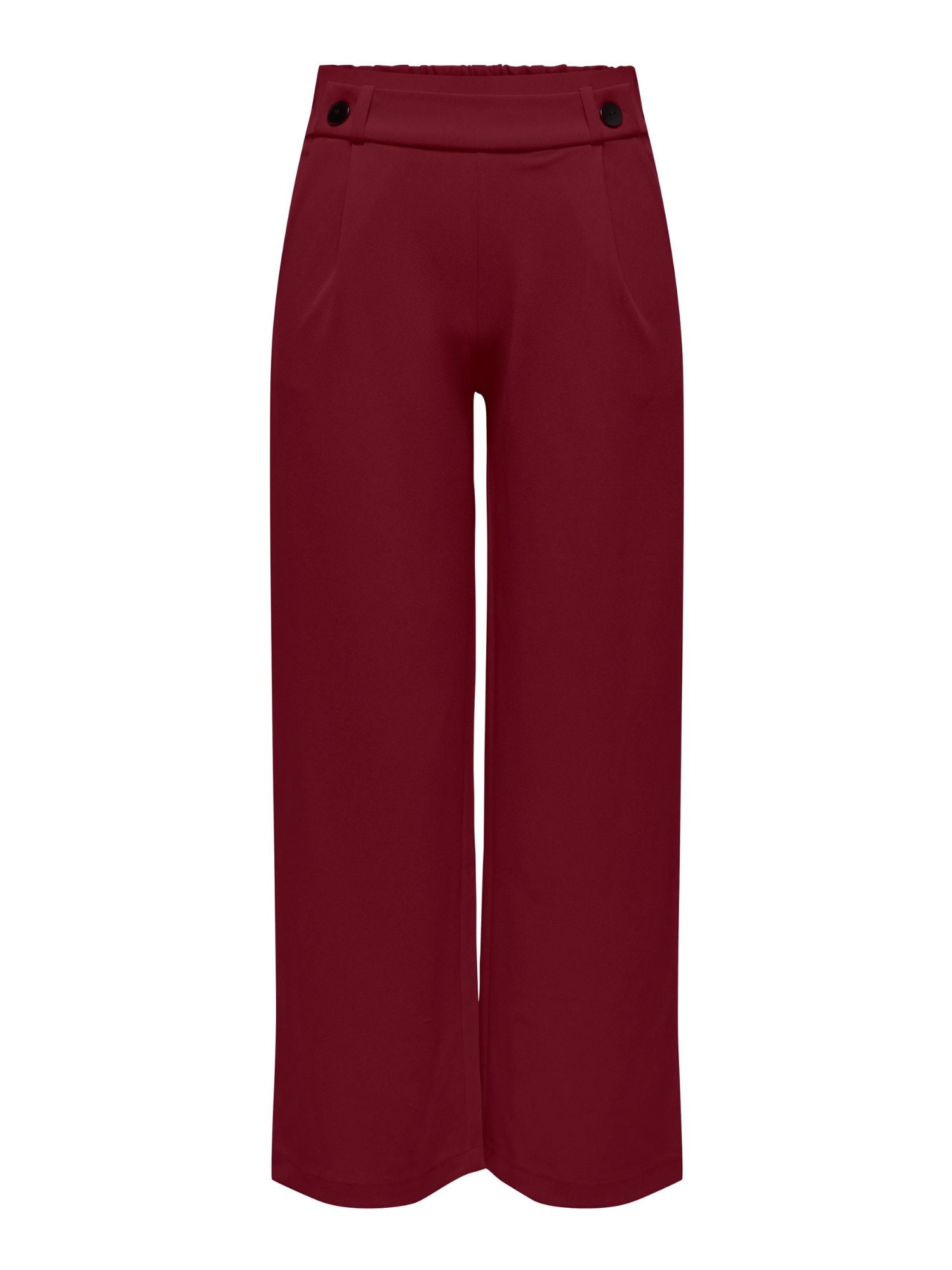 Jacqueline De Yong Pantaloni A Gamba Larga Donna Geggo Wide Leg Fit Cabernet 15208430 Cabernet BLACK BUTTONS JACQUELINE DE YONG 