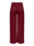 Jacqueline De Yong Pantaloni A Gamba Larga Donna Geggo Wide Leg Fit Cabernet 15208430 Cabernet BLACK BUTTONS JACQUELINE DE YONG 