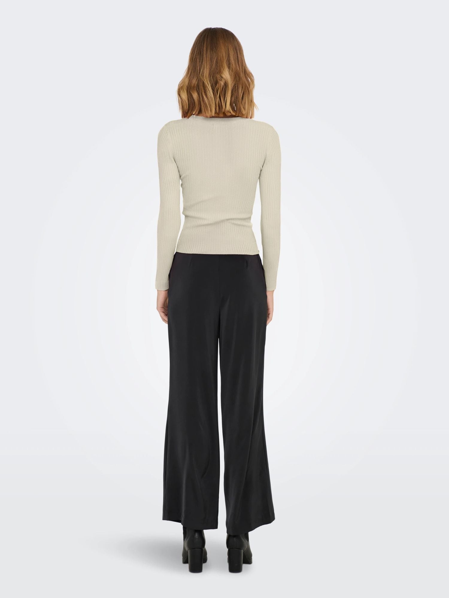 Jacqueline De Yong Maglione Donna Plum Bianco Eggnog 15277223 Eggnog JACQUELINE DE YONG 