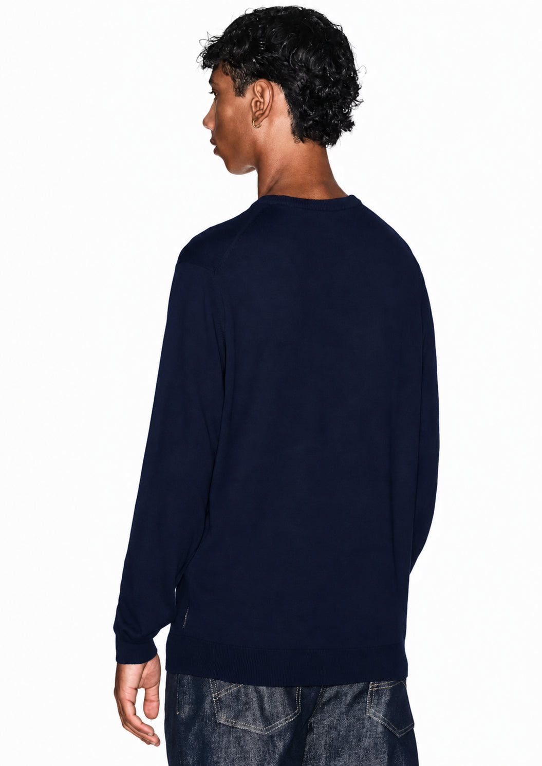 Mage girocollo in lana merino Blu Navy 8NZM3A ZM8AZ 1510 ARMANI EXCHANGE 