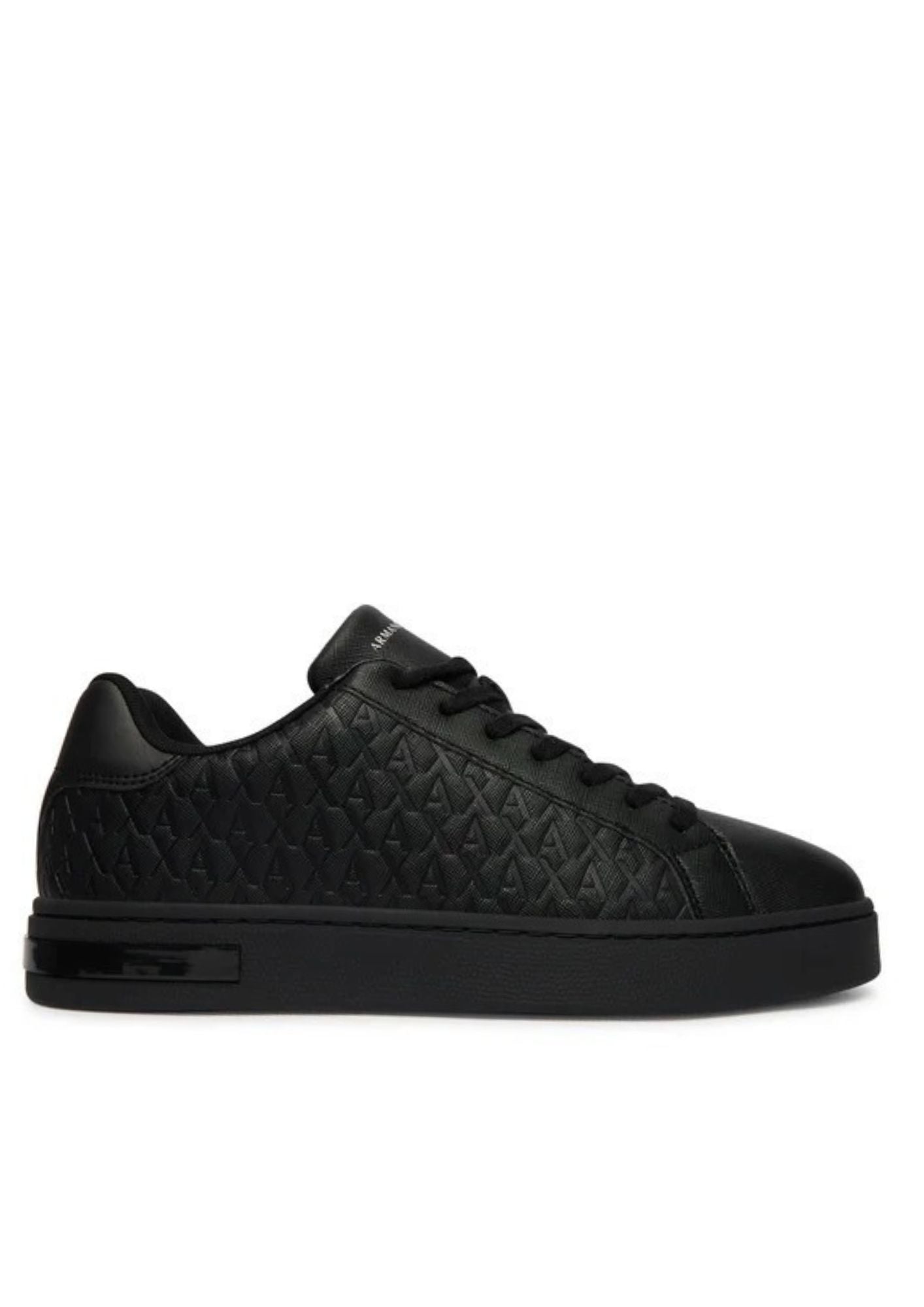 Sneakers London effetto saffiano con suola in gomma Nera XM000140 AF11916 MZ715 ARMANI EXCHANGE 