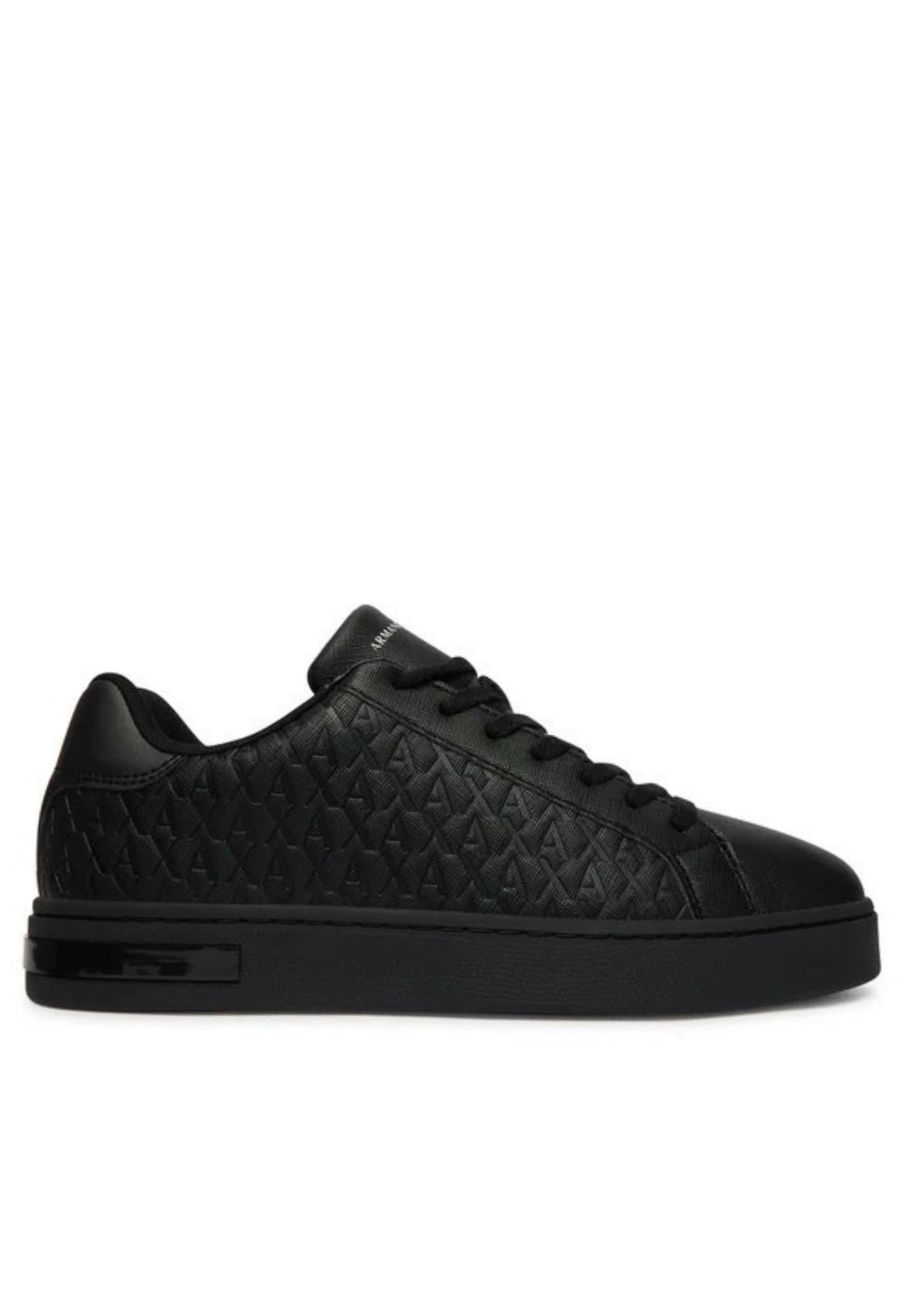 Sneakers London effetto saffiano con suola in gomma Nera XM000140 AF11916 MZ715 ARMANI EXCHANGE 