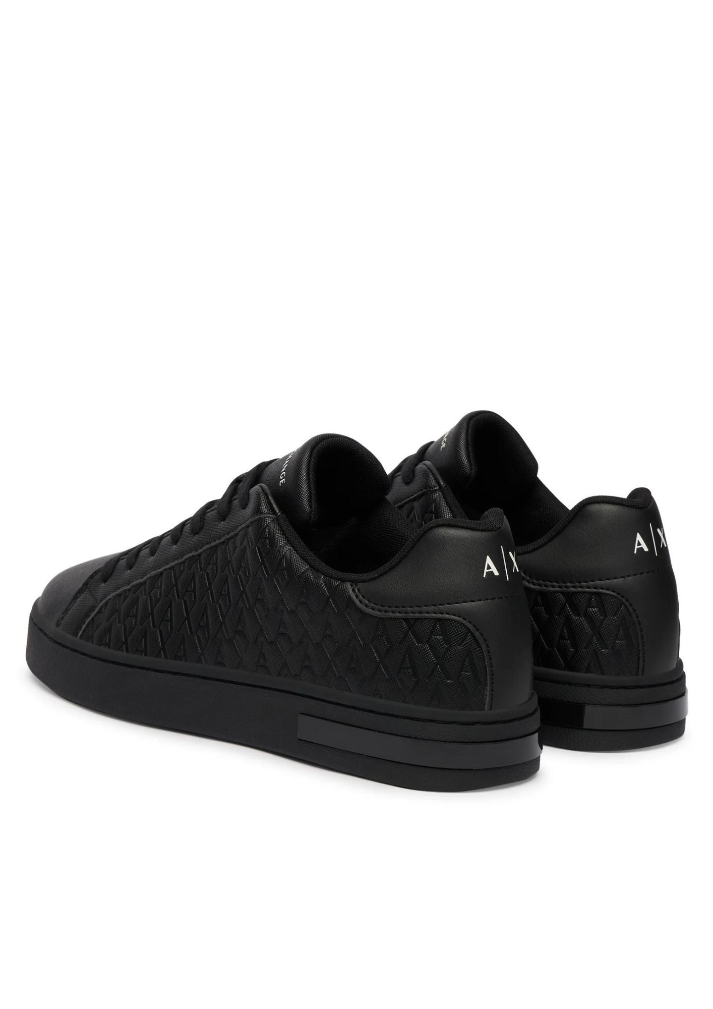 Sneakers London effetto saffiano con suola in gomma Nera XM000140 AF11916 MZ715 ARMANI EXCHANGE 