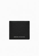 Portafoglio bifold texturizzato con logo e portamonete Nero XM000167 AF26663 UC001 ARMANI EXCHANGE 