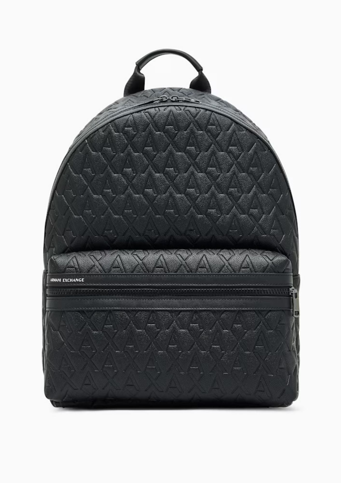 Zaino con motivo in rilievo e tasca frontale con zip Nero XM000237 AF12133 UC001 ARMANI EXCHANGE 