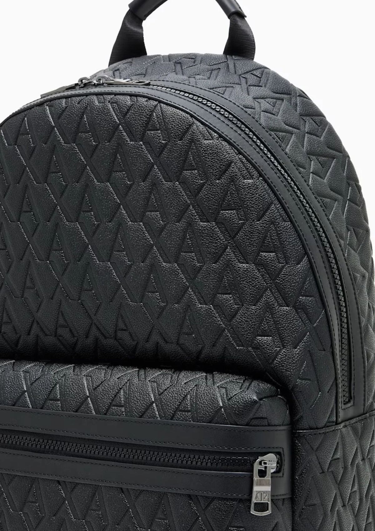 Zaino con motivo in rilievo e tasca frontale con zip Nero XM000237 AF12133 UC001 ARMANI EXCHANGE 