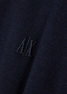 Maglione girocollo con logo in cotone viscosa e seta Icon Blu Navy Scuro XM000338 AF12291 UB101 ARMANI EXCHANGE 