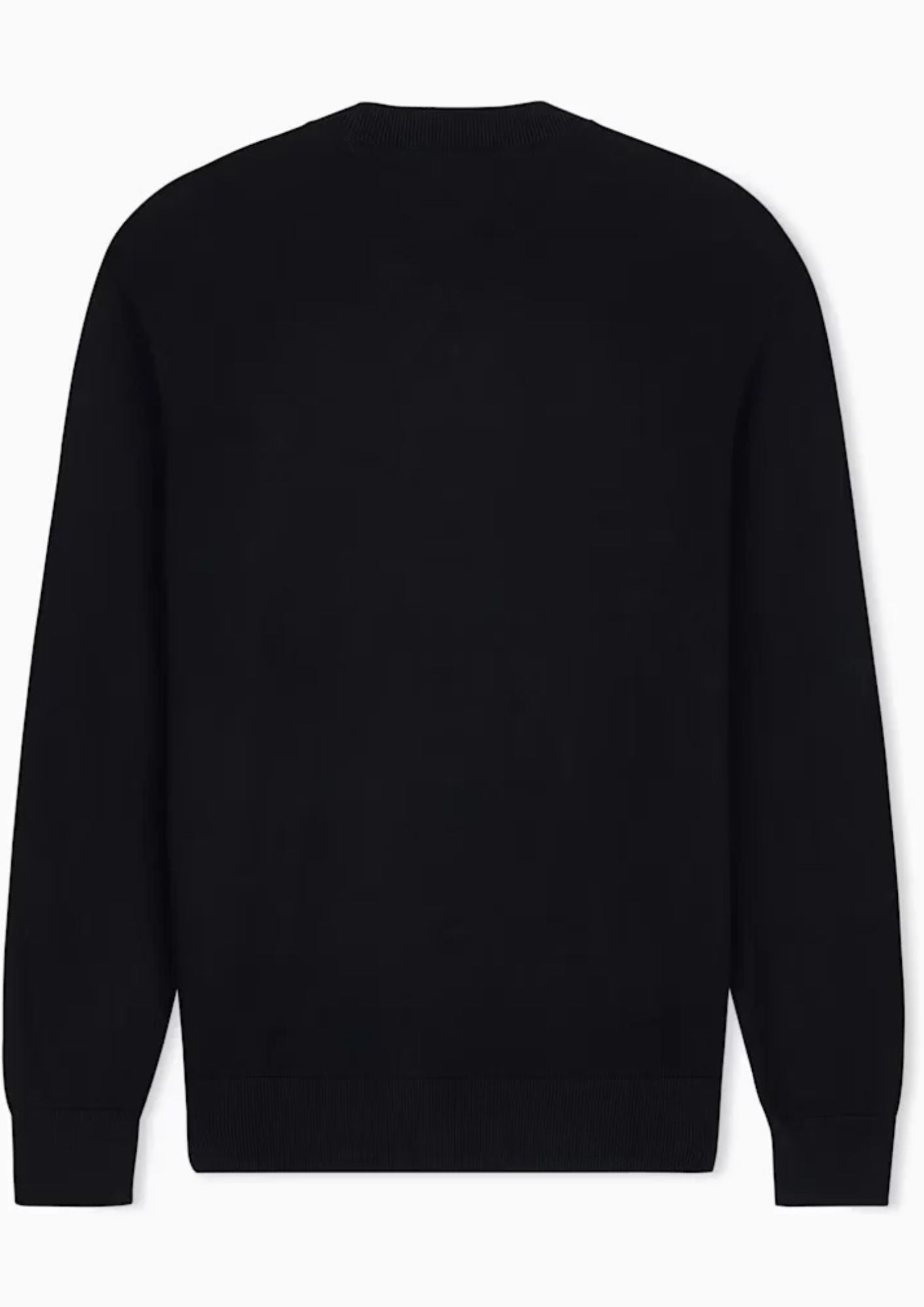 Maglione girocollo con logo in cotone viscosa e seta Icon Nero XM000338 AF12291 UC001 ARMANI EXCHANGE 