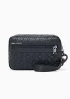 Borsa con motivo a rilievo e chiusura con zip Nera XM001272 AF12133 UC001 ARMANI EXCHANGE 