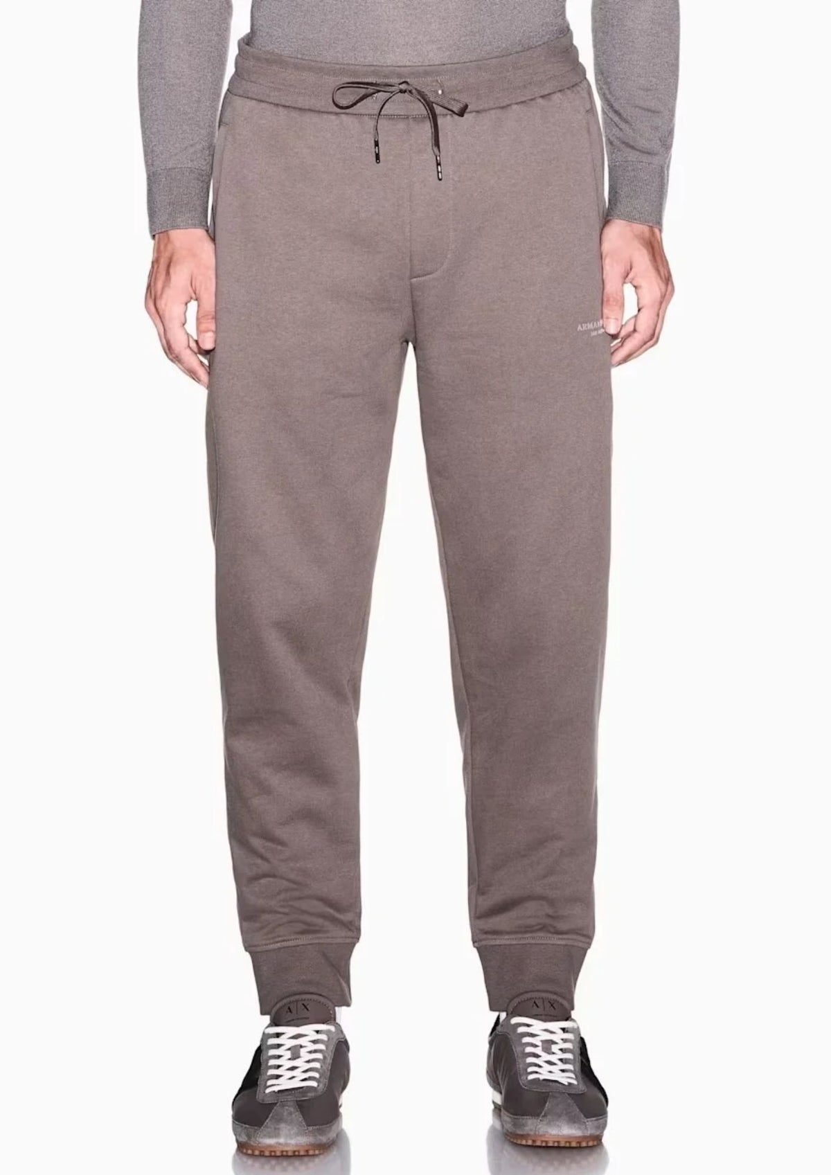 Pantaloni regular fit in cotone french terry Marrone Falcon XM001299 AF20934 U6125 ARMANI EXCHANGE 