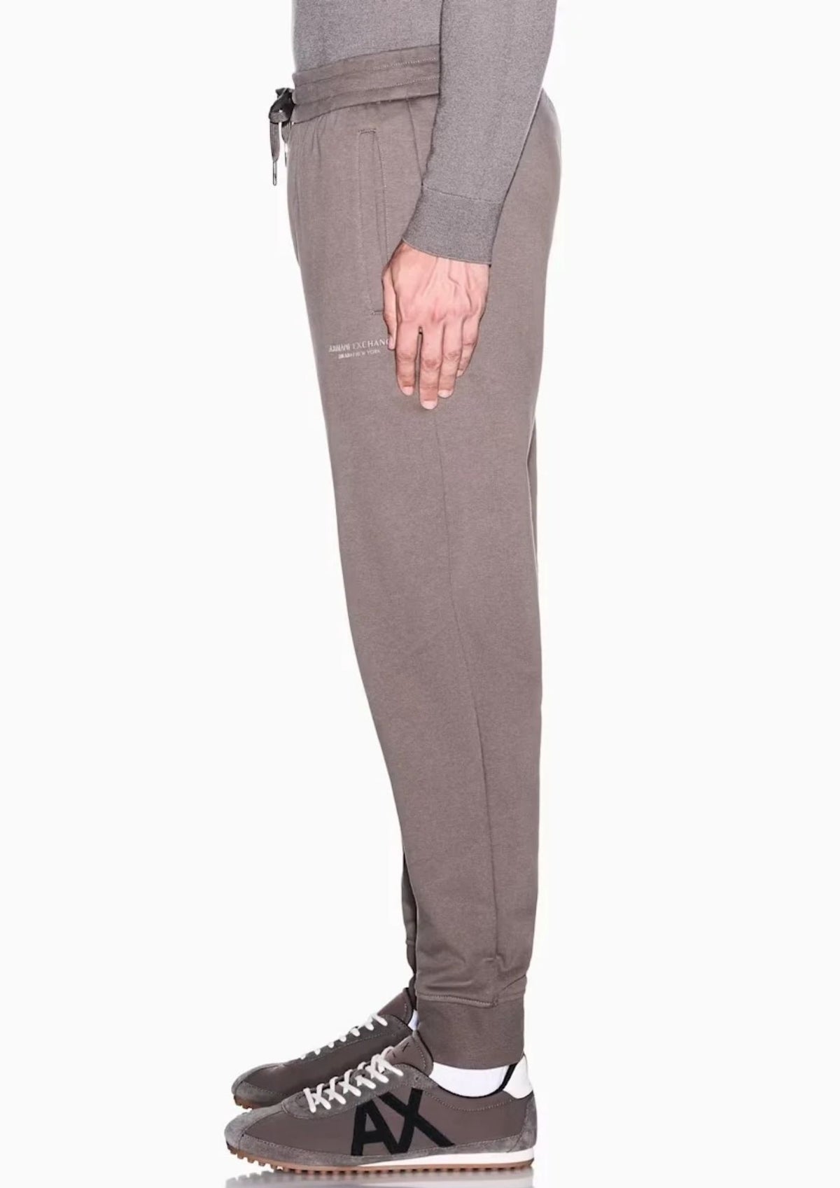 Pantaloni regular fit in cotone french terry Marrone Falcon XM001299 AF20934 U6125 ARMANI EXCHANGE 