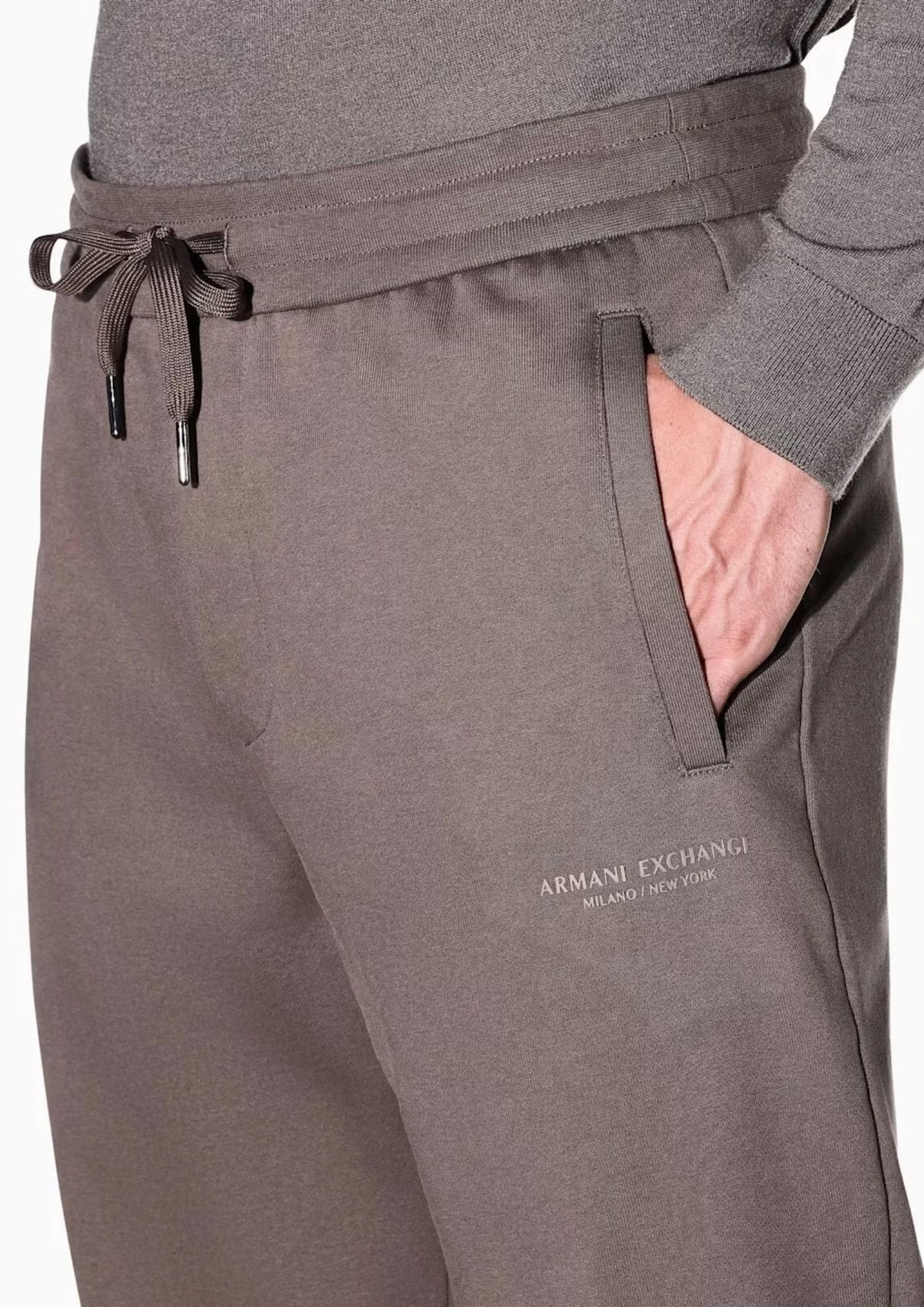 Pantaloni regular fit in cotone french terry Marrone Falcon XM001299 AF20934 U6125 ARMANI EXCHANGE 
