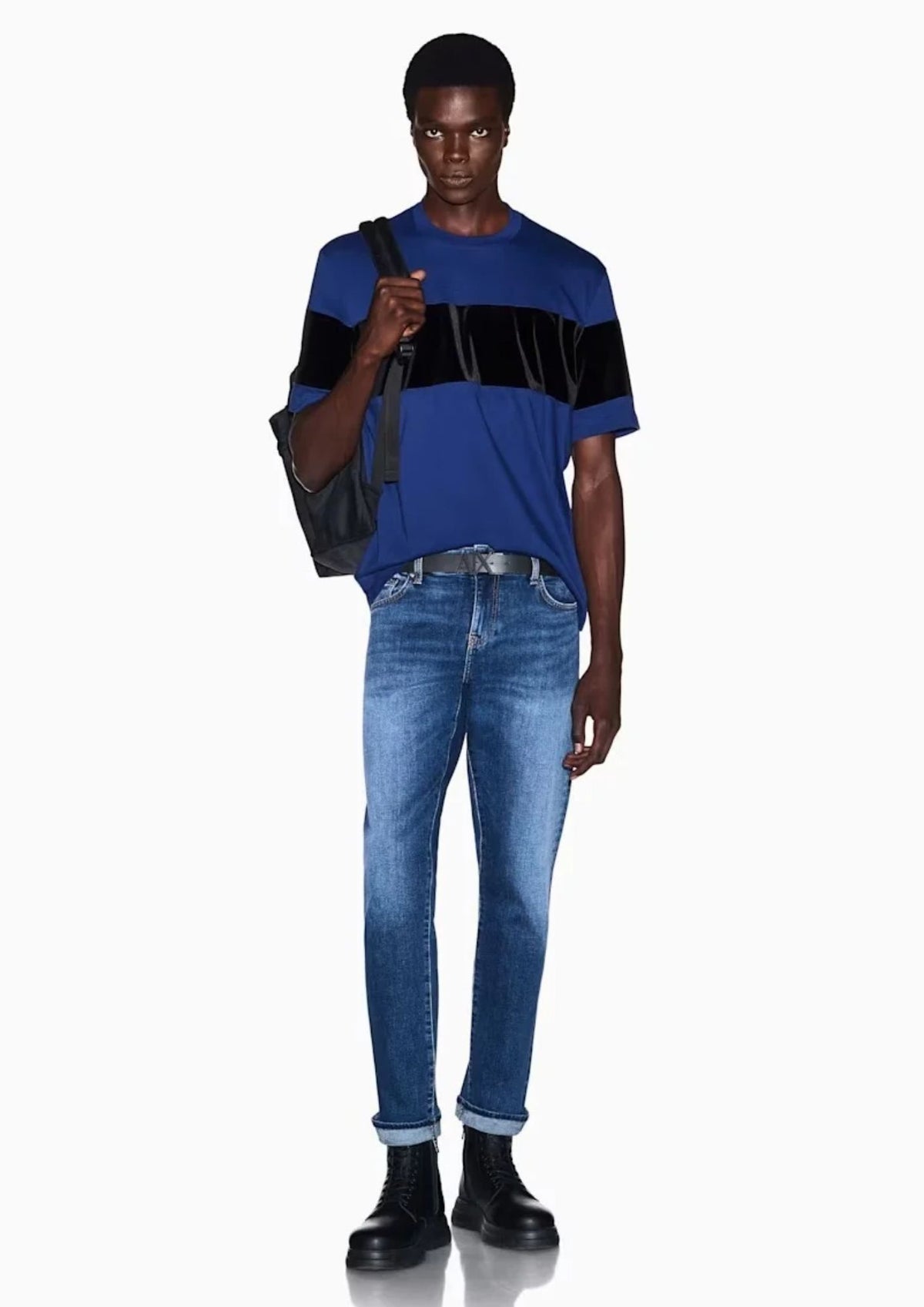 Pantalone cinque tasche Skinny in denim di cotone stretch Dark Blu Denim XM001512 AF25551 MB010 ARMANI EXCHANGE 