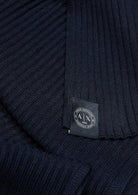 Sciarpa a costine in misto lana e cotone con patch logo Deep Navy XM001535 AF14008 UB101 ARMANI EXCHANGE 