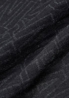 Sciarpa jacquard in cotone e viscosa con logo Nera XM001714 AF17470 FC361 ARMANI EXCHANGE 