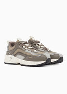 Sneaker da running in mesh e microsuede con suola in gomma Beige Falcon XM002623 AF22829 M6466 ARMANI EXCHANGE 