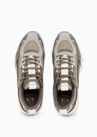 Sneaker da running in mesh e microsuede con suola in gomma Beige Falcon XM002623 AF22829 M6466 ARMANI EXCHANGE 