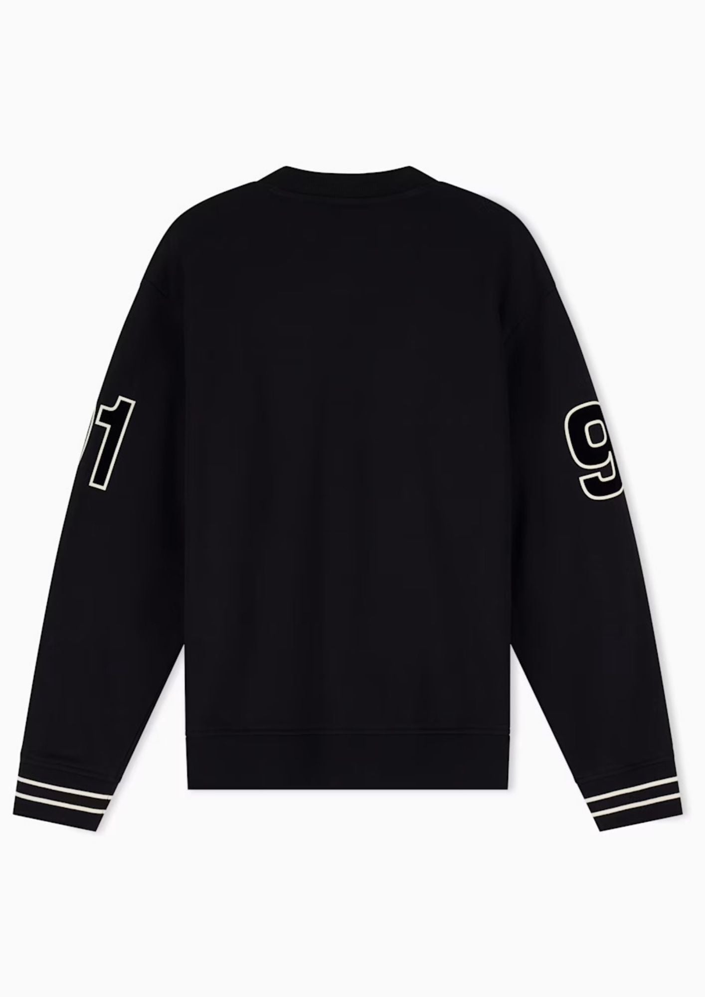 Felpa vestibilità regular in tessuto french terry di cotone Nera XM002799 AF20934 UC001 ARMANI EXCHANGE 