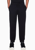 Pantaloni joggers in jersey con logo all over Nero XM002904 AF10818 UC001 ARMANI EXCHANGE 