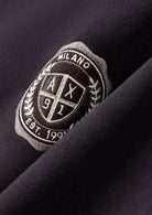 Felpa Crossover in cotone con cappuccio e logo Grigia XM002912 AF26047 U8128 ARMANI EXCHANGE 