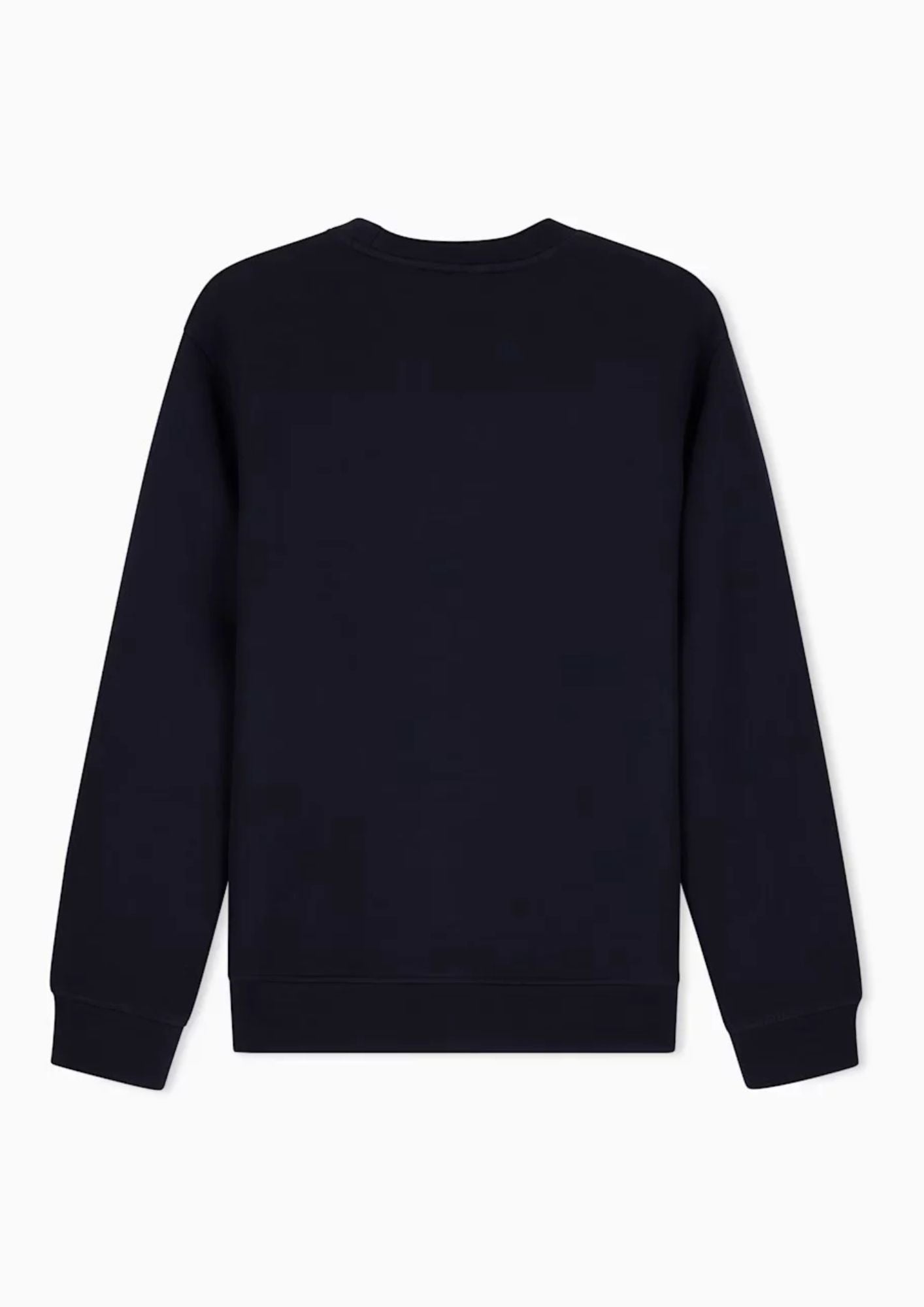 Felpa girocollo in piquet stretch con patch logo circolare Deep Navy XM002929 AF16222 UB101 ARMANI EXCHANGE 