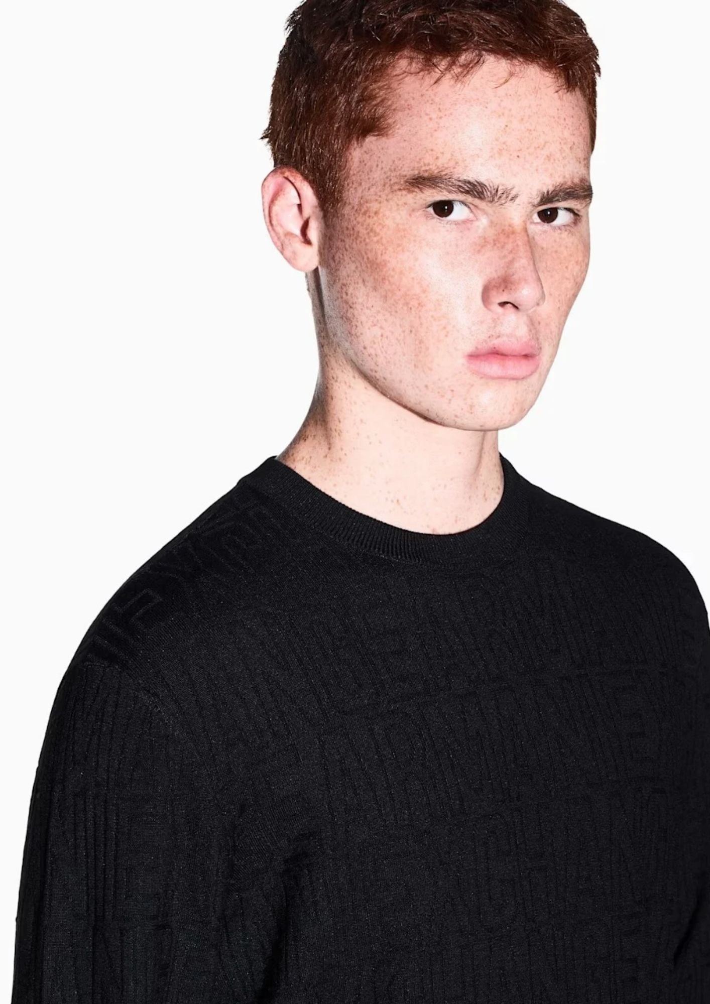 Pullover vestibilità regular in misto viscosa Nero XM002986 AF10454 UC001 ARMANI EXCHANGE 